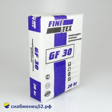 Штукатурка Престиж FINITEX GF 30 гипсовая (20кг) (цвет белый)